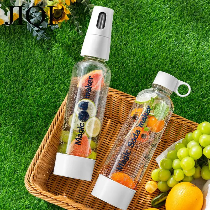1 L Portable Soda Maker & Carbonation Machine – Sparkling Water Dispenser for Low-Calorie Drinks, DIY CO₂ Fruit Juice & Soft Drink Creator
