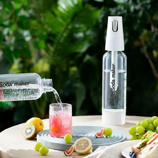 1 L Portable Soda Maker & Carbonation Machine – Sparkling Water Dispenser for Low-Calorie Drinks, DIY CO₂ Fruit Juice & Soft Drink Creator